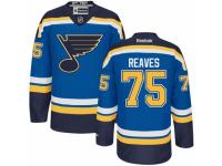 Men Reebok St. Louis Blues #75 Ryan Reaves Premier Royal Blue Home NHL Jersey