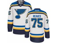 Men Reebok St. Louis Blues #75 Ryan Reaves Premier White Away NHL Jersey