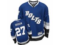 Men Reebok Tampa Bay Lightning #27 Jonathan Drouin Premier Royal Blue Third NHL Jersey