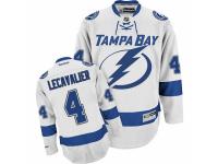 Men Reebok Tampa Bay Lightning #4 Vincent Lecavalier Premier White Away NHL Jersey