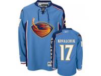 Men Reebok Thrashers #17 Ilya Kovalchuk Stitched Blue NHL Jersey