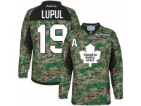 Men Reebok Toronto Maple Leafs #19 Joffrey Lupul Camo Veterans Day Practice NHL Jersey