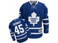 Men Reebok Toronto Maple Leafs #45 Jonathan Bernier Premier Royal Blue Home NHL Jersey
