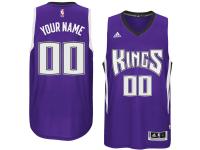 Men Sacramento Kings adidas Custom Swingman Road Jersey - Purple