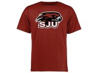 Men Saint Joseph Hawks Alternate Logo One T-Shirt - Cardinal