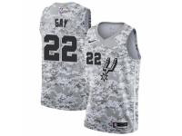 Men San Antonio Spurs #22 Rudy Gay White  Jersey - Earned Edition