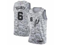 Men San Antonio Spurs #6 Sean Elliott White  Jersey - Earned Edition