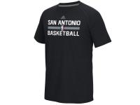 Men San Antonio Spurs adidas On-Court Climalite Ultimate T-Shirt - Black