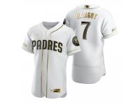 Men San Diego Padres Manuel Margot Nike White Golden Edition Jersey