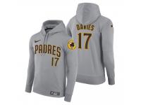 Men San Diego Padres Zach Davies Nike Gray Road Hoodie