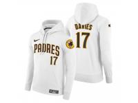 Men San Diego Padres Zach Davies Nike White Home Hoodie