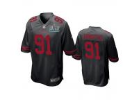 Men San Francisco 49ers Arik Armstead Black Super Bowl LIV Game Jersey