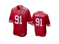 Men San Francisco 49ers Arik Armstead Scarlet Super Bowl LIV Game Jersey