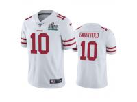 Men San Francisco 49ers Jimmy Garoppolo White Super Bowl LIV Vapor Limited Jersey 100th