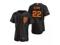 Men San Francisco Giants Will Clark Nike Black Alternate 2020 Jersey
