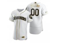 Men Seattle Mariners Custom Nike White Golden Edition Jersey