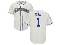 Men Seattle Mariners Majestic Cream Father's Day Gift Cool Base Jersey