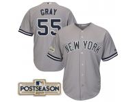 Men Sonny Gray #55 New York Yankees 2017 Postseason Gray Cool Base Jersey