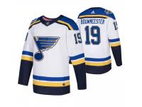 Men St. Louis Blues #19 Jay Bouwmeester White 2020 NHL All-Star Away Jersey