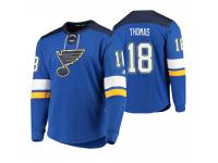 Men St. Louis Blues Robert Thomas #18 Platinum Blue Jersey