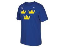 Men Sweden Hockey adidas 2016 World Cup of Hockey Primary Logo T-Shirt - Royal