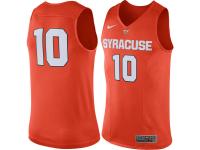 Men Syracuse Orange #10 Nike Basketball Jersey - Orange