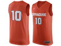 Men Syracuse Orange #10 Nike Replica Jersey - Orange