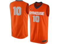 Men Syracuse Orange #10 Nike Replica Master Jersey - Orange