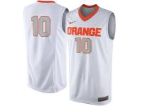 Men Syracuse Orange Nike #10 Replica Master Jersey - White