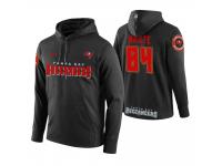 Men Tampa Bay Buccaneers #84 Cameron Brate Black Circuit Wordmark Pullover Hoodie