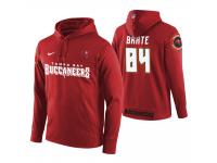 Men Tampa Bay Buccaneers #84 Cameron Brate Red Circuit Wordmark Pullover Hoodie