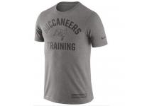 Men Tampa Bay Buccaneers Nike Heathered Gray Training Performance T-Shirt