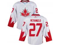Men Team Canada #27 Alex Pietrangelo 2016 World Cup of Hockey White Jerseys