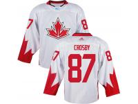Men Team Canada #87 Sidney Crosby 2016 World Cup of Hockey White Jerseys