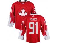 Men Team Canada #91 Steven Stamkos 2016 World Cup of Hockey Red Jerseys