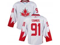 Men Team Canada #91 Steven Stamkos 2016 World Cup of Hockey White Jerseys