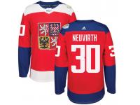 Men Team Czech Republic #30 Michal Neuvirth 2016 World Cup of Hockey Red Adidas Jerseys