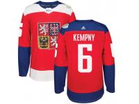 Men Team Czech Republic #6 Michal Kempny 2016 World Cup of Hockey Red Adidas Jerseys