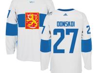 Men Team Finland #27 Joonas Donskoi 2016 World Cup of Hockey White Adidas Jerseys