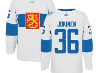 Men Team Finland #36 Jussi Jokinen 2016 World Cup of Hockey White Adidas Jerseys