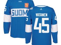 Men Team Finland #45 Sami Vatanen 2016 World Cup of Hockey Blue Adidas Jerseys