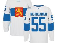 Men Team Finland #55 Rasmus Ristolainen 2016 World Cup of Hockey White Adidas Jerseys