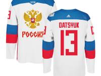 Men Team Russia #13 Pavel Datsyuk 2016 World Cup of Hockey White Adidas Jerseys