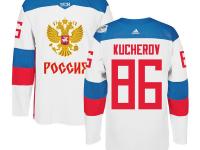 Men Team Russia #86 Nikita Kucherov 2016 World Cup of Hockey White Adidas Jerseys