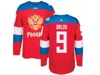 Men Team Russia #9 Dmitry Orlov 2016 World Cup of Hockey Red Adidas Jerseys