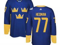 Men Team Sweden #77 Victor Hedman 2016 World Cup of Hockey Royal Adidas Jerseys