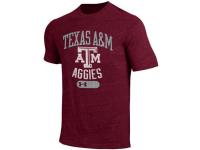 Men Texas A&M Aggies Under Armour Tri-Blend Short Sleeve T-Shirt C Maroon
