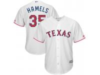 Men Texas Rangers Independence Day #35 Cole Hamels 2017 Stars & Stripes White Cool Base Jersey