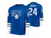 Men Toronto Maple Leafs #24 Kasperi Kapanen Tri-Blend Blue-White Jersey