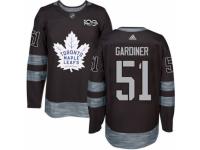 Men Toronto Maple Leafs #51 Jake Gardiner Black 1917-2017 100th Anniversary Stitched NHL Jersey